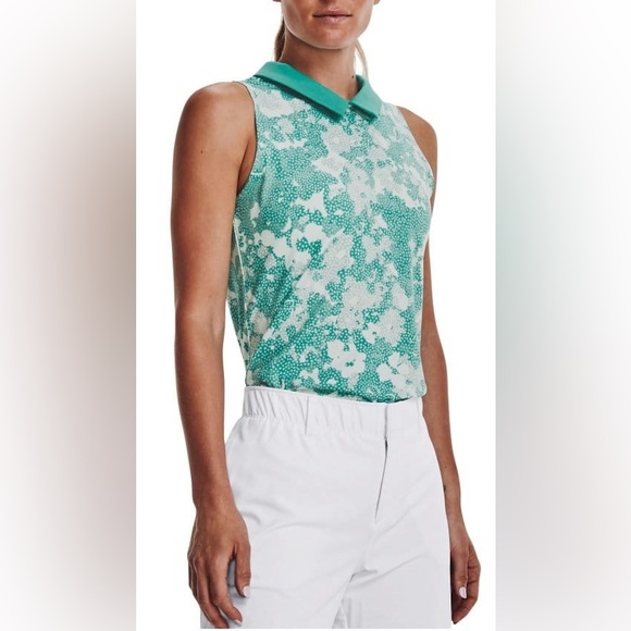 NWT Under Armour | Zinger Polo Golf  Shirt Size Large -Teal - Picture 1 of 5